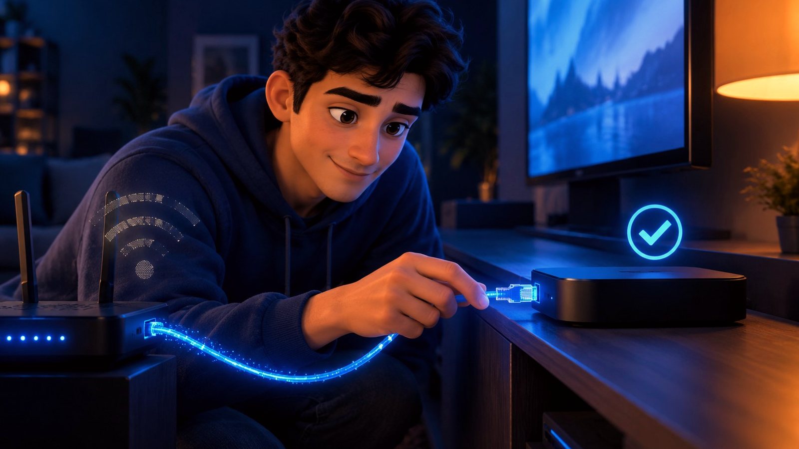 Wired Ethernet connection for a smooth DrogonTV stream